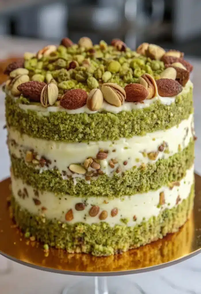 Pistachio Mascarpone Layer Cake Pistachio Mascarpone Layer Cake Pistachio Mascarpone Layer Cake