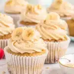Fluffy Banana Cupcakes with Brown Sugar Buttercream