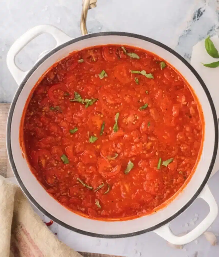 Authentic Marinara Sauce with Fresh Ingredients