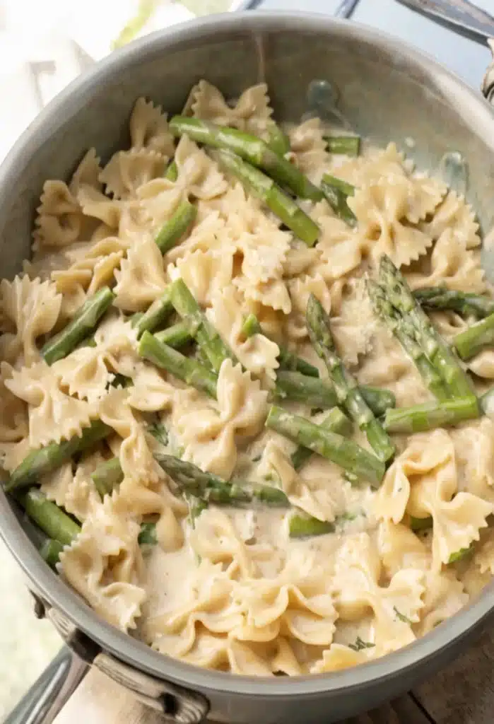 Creamy Asparagus Bow Tie Pasta Creamy Asparagus Bow Tie Pasta Creamy Asparagus Bow Tie Pasta